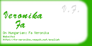 veronika fa business card